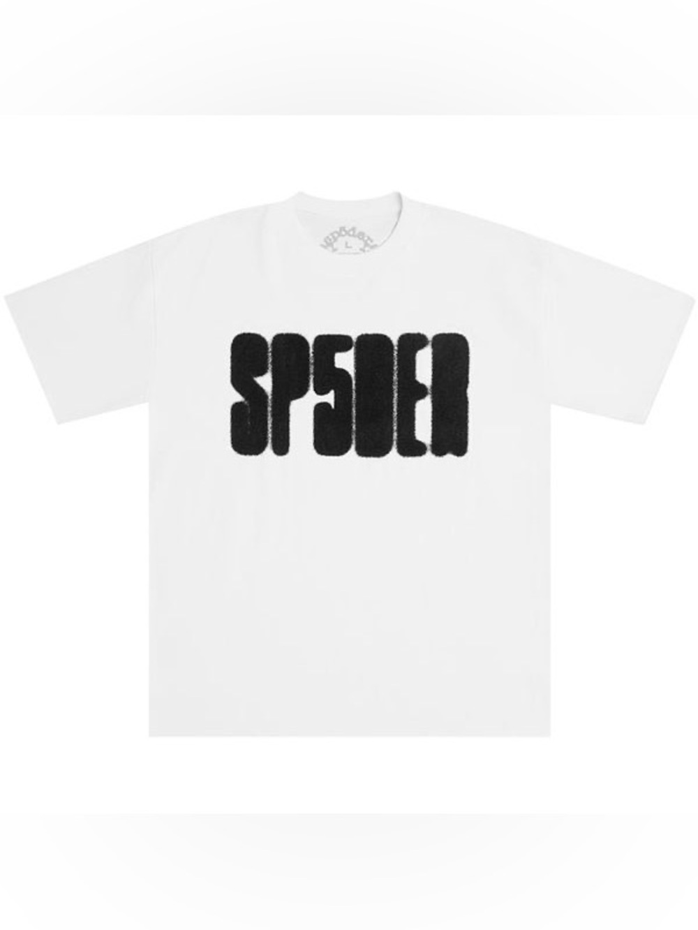 Sp5der Focused Logo Tee 'White' Size Medium